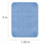Cobertor Liso Hotelero Soft Matrimonial 1pz Azul