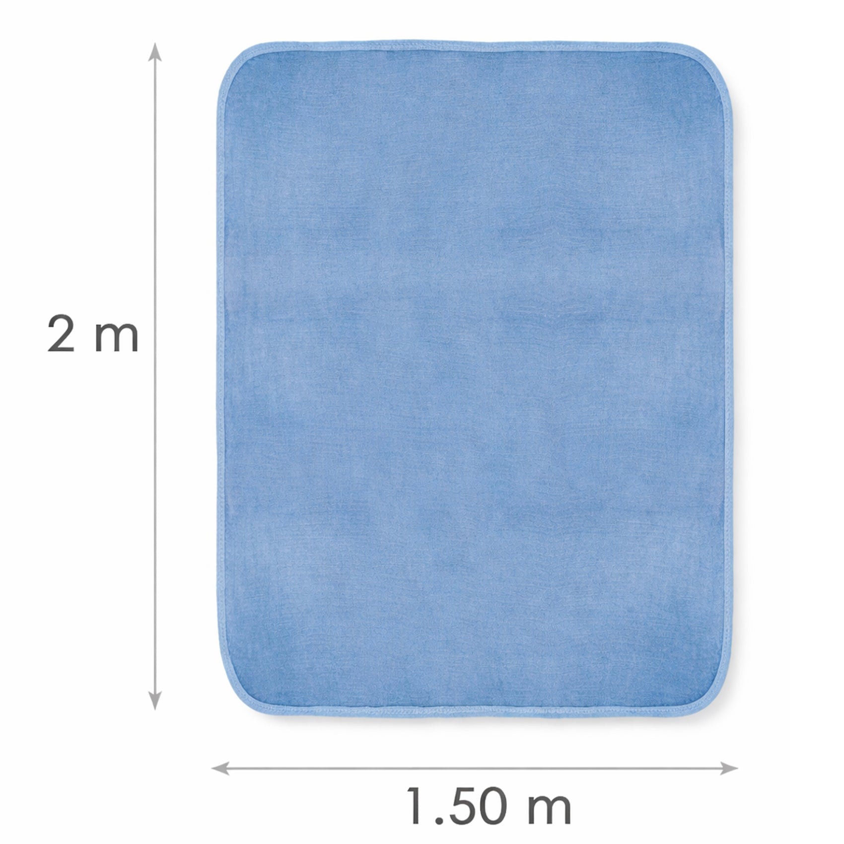Cobertor Liso Hotelero Soft Matrimonial 1pz Azul