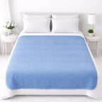 Cobertor Liso Hotelero Soft Matrimonial 1pz Azul