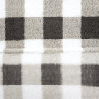 Cobertor Ovejita Ligero Matrimonial 1.80x2.10m Cuadros Beige Gris Providencia®