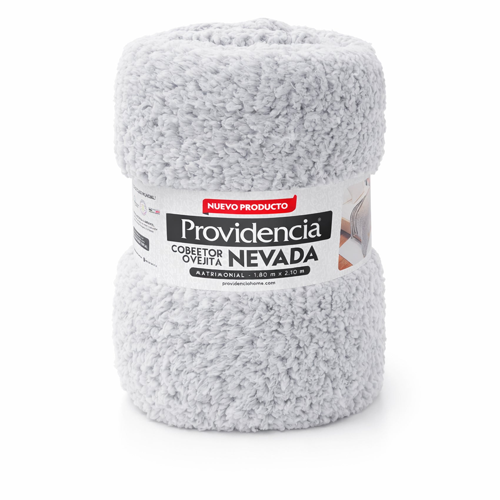 Cobertor Ovejita Ligero Matrimonial 1.80x2.10m Nevado Gris Providencia®