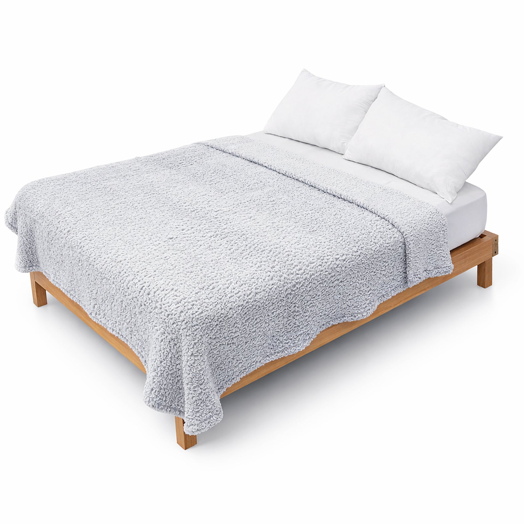 Cobertor Ovejita Ligero Matrimonial 1.80x2.10m Nevado Gris Providencia®