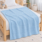 Cobertor Frazada Ligero Jacquard Cunero 90x110m Providencia® Caballito Azul