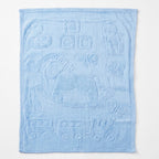 Cobertor Frazada Ligero Jacquard Cunero 90x110m Providencia® Caballito Azul