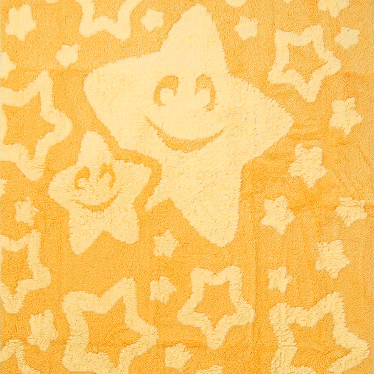 Cobertor Frazada Ligero Jacquard Cunero 90x110m Porvidencia® Estrellitas Amarillo