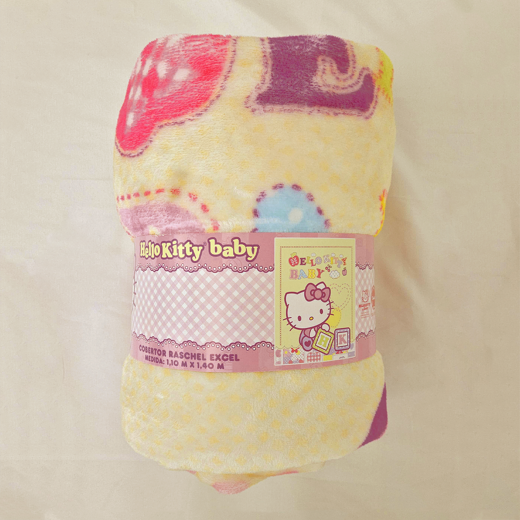Cunero Raschel 140x110cm Providencia® Bébes Animados Kitty Baby