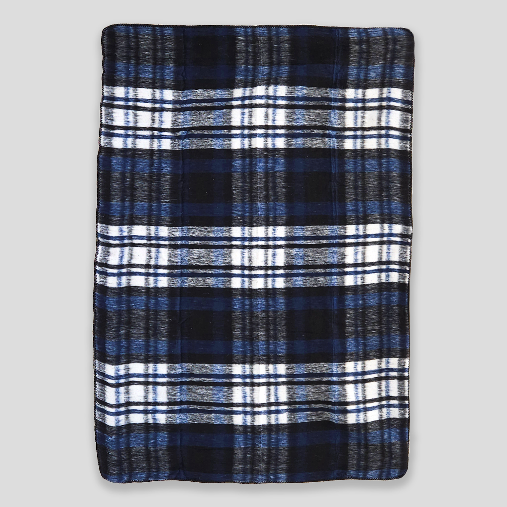 Frazada Artesanal Decorativa Mexicana Multiusos 160x110cm Azul