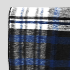 Frazada Artesanal Decorativa Mexicana Multiusos 160x110cm Azul