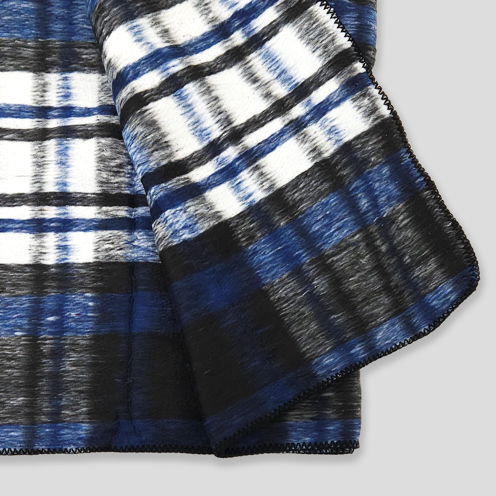 Frazada Artesanal Decorativa Mexicana Multiusos 160x110cm Azul
