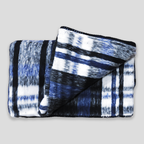 Frazada Artesanal Decorativa Mexicana Multiusos 160x110cm Azul