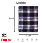 Frazada Artesanal Decorativa Mexicana Multiusos 160x110cm Morado