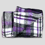 Frazada Artesanal Decorativa Mexicana Multiusos 160x110cm Morado