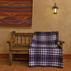 Frazada Artesanal Decorativa Mexicana Multiusos 160x110cm Morado