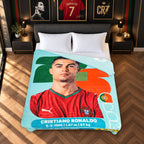 Frazada Ligera Super Suave Matrimonial Futbol Providencia® Cristiano Ronaldo Panni