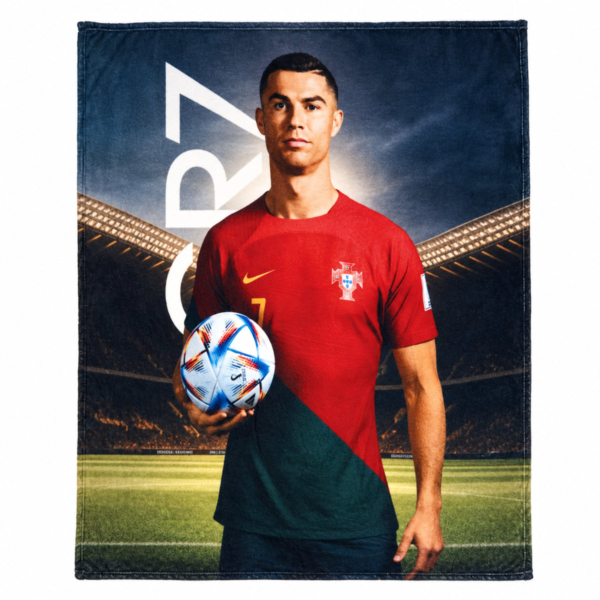 Frazada Ligera Super Suave Matrimonial Futbol Providencia® Cristiano Ronaldo