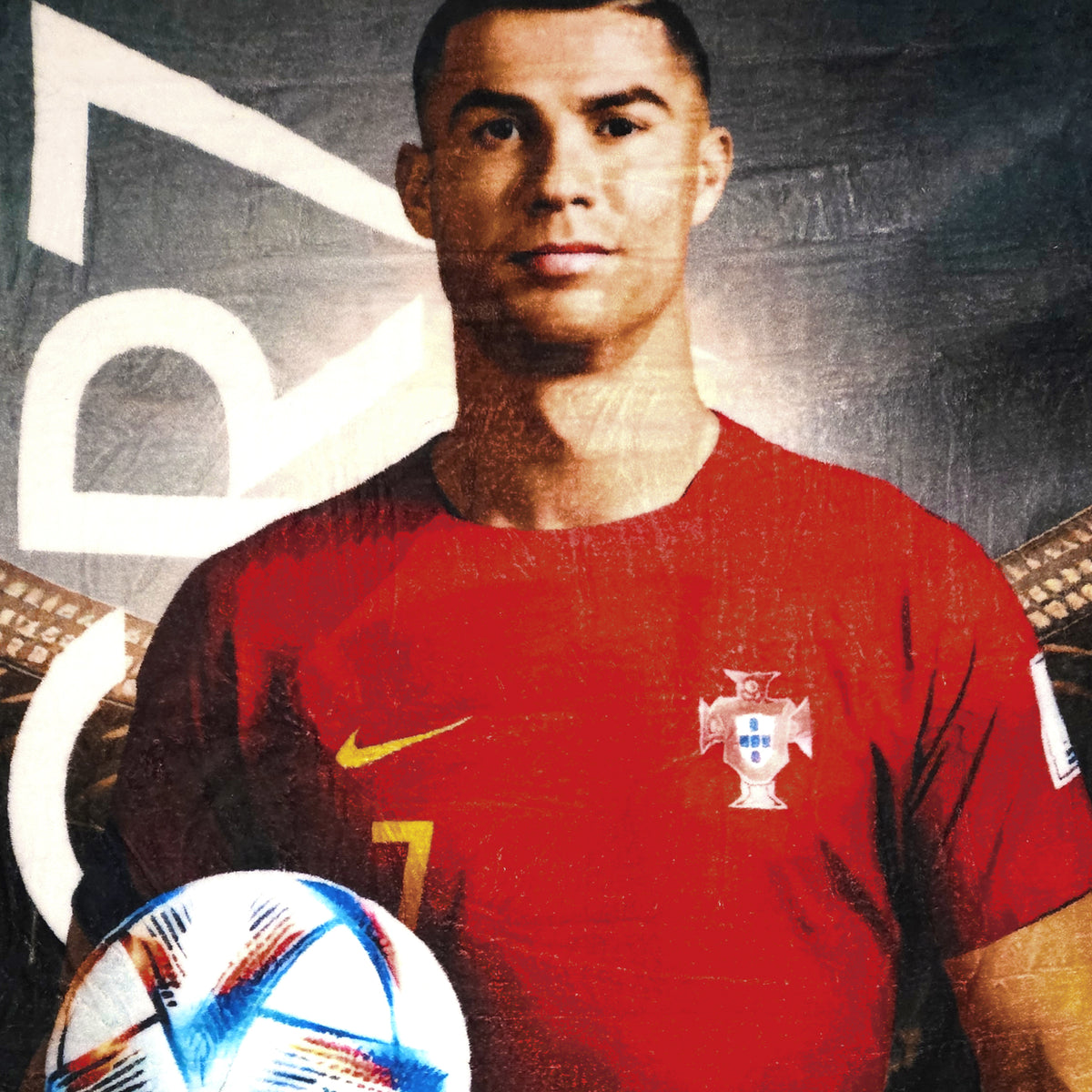 Frazada Ligera Super Suave Matrimonial Futbol Providencia® Cristiano Ronaldo