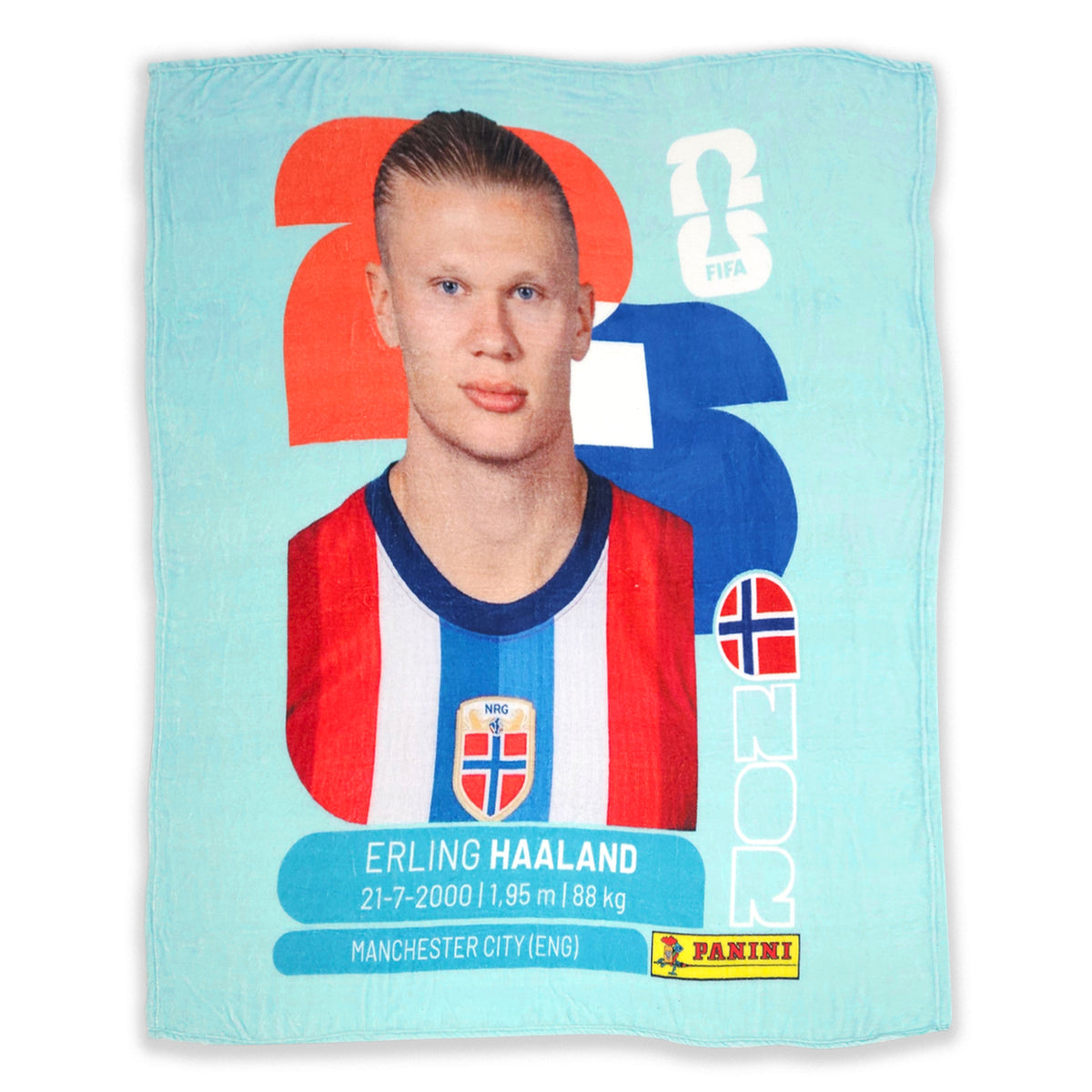Frazada Ligera Super Suave Matrimonial Futbol Providencia® Erling Haaland Panni