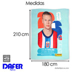 Frazada Ligera Super Suave Matrimonial Futbol Providencia® Erling Haaland Panni