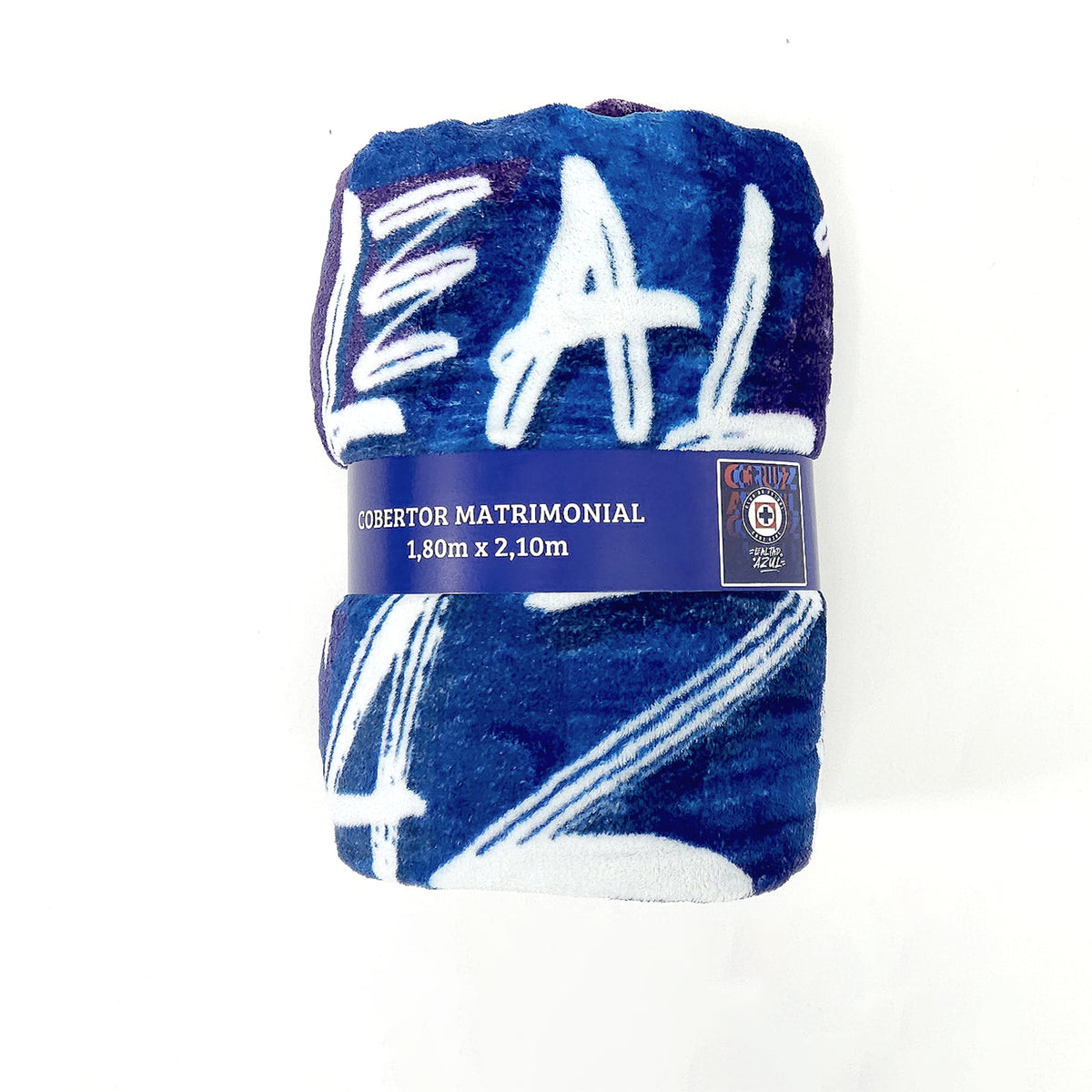 Frazada Ligera Super Suave Matrimonial Futbol Providencia® Cruz Azul Mi Lealtad Azul