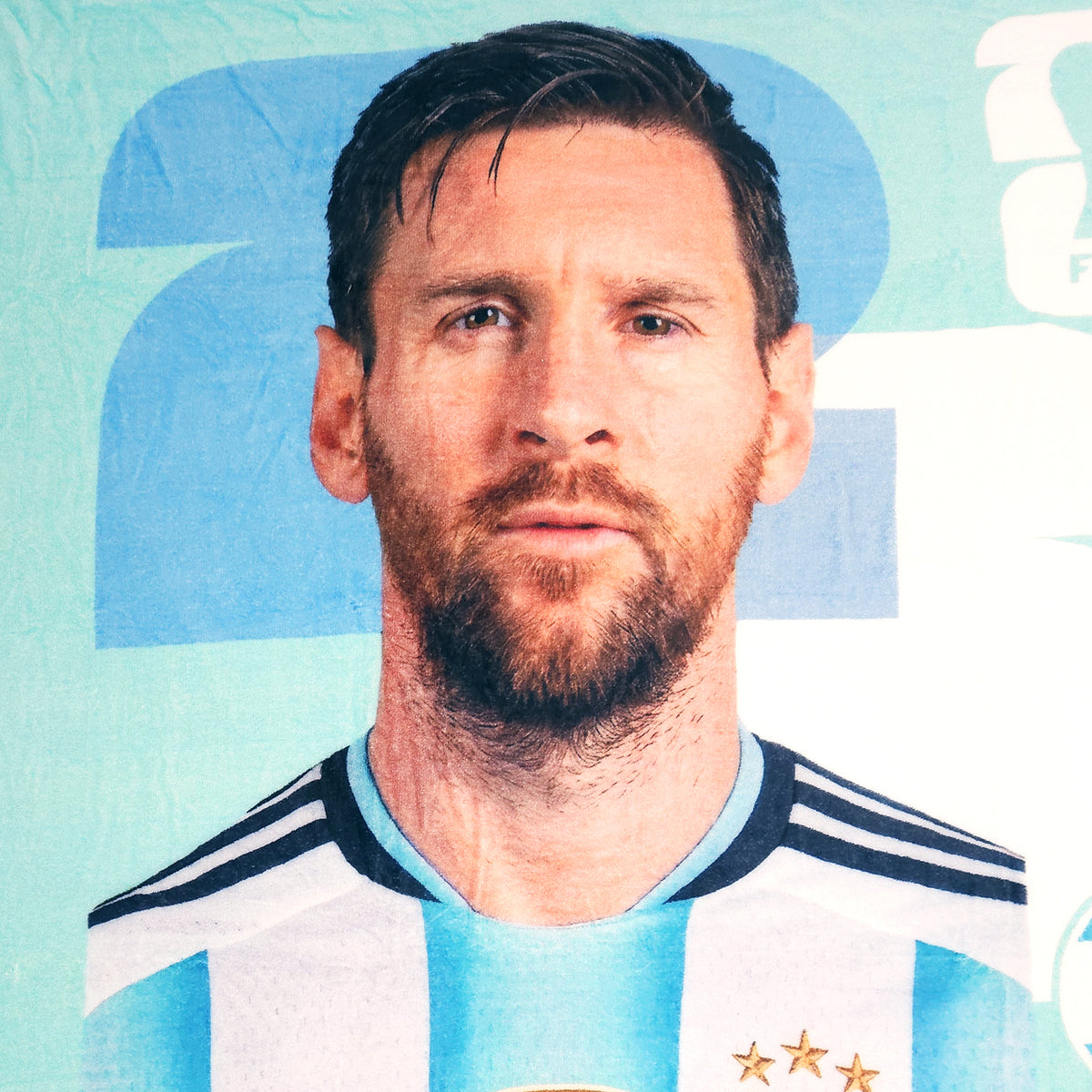 Frazada Ligera Super Suave Matrimonial Futbol Providencia® Messi Panni