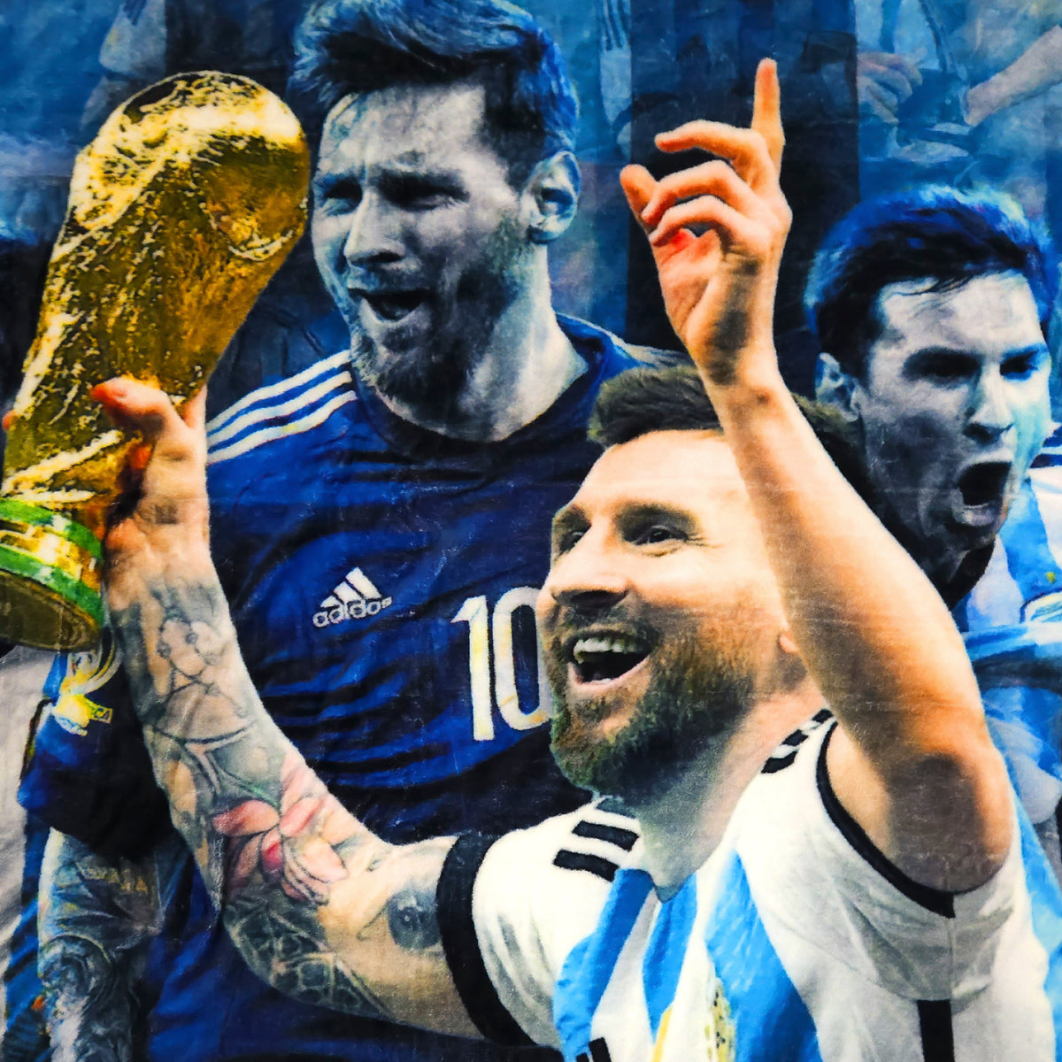 Frazada Ligera Super Suave Matrimonial Futbol Providencia® Messi
