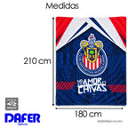Frazada Ligera Super Suave Matrimonial Futbol Providencia® Chivas