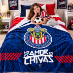 Frazada Ligera Super Suave Matrimonial Futbol Providencia® Chivas