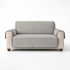 Cubre Sala Protector De Sillones 3pz Doble Vista Repelente Gris/Azul