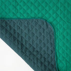 Cubre Sala Protector De Sillones 3pz Doble Vista Repelente Verde/ Azul petróleo