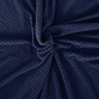 Cubre Sala Set 3 Piezas Estirable Ajuste Perfecto Azul Oscuro Geométrico