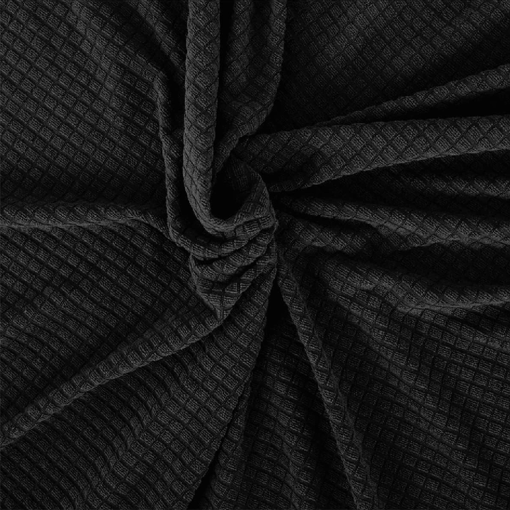 Cubre Sala Set 3 Piezas Estirable Ajuste Perfecto Negro Geométrico