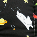 Tapete Estampado Y Acolchado Transportadora Para Mascota Space Cat