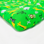 Tapete Estampado Y Acolchado Transportadora Para Mascota Safari Verde