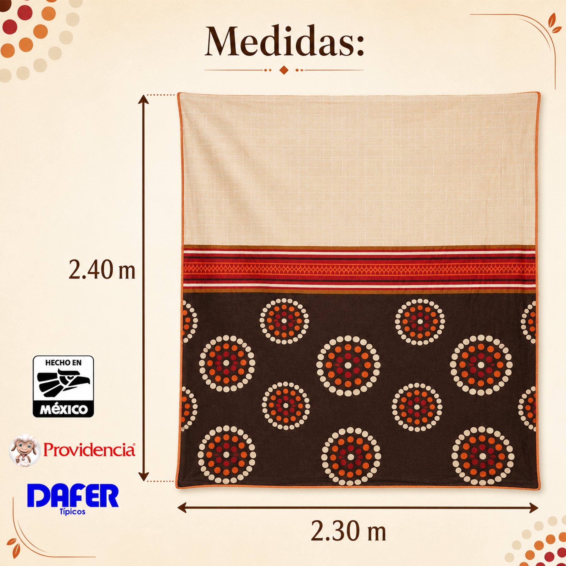 Edredón Jumbo De Borrega King Size 2.30mx2.40m Providencia® Chenoa