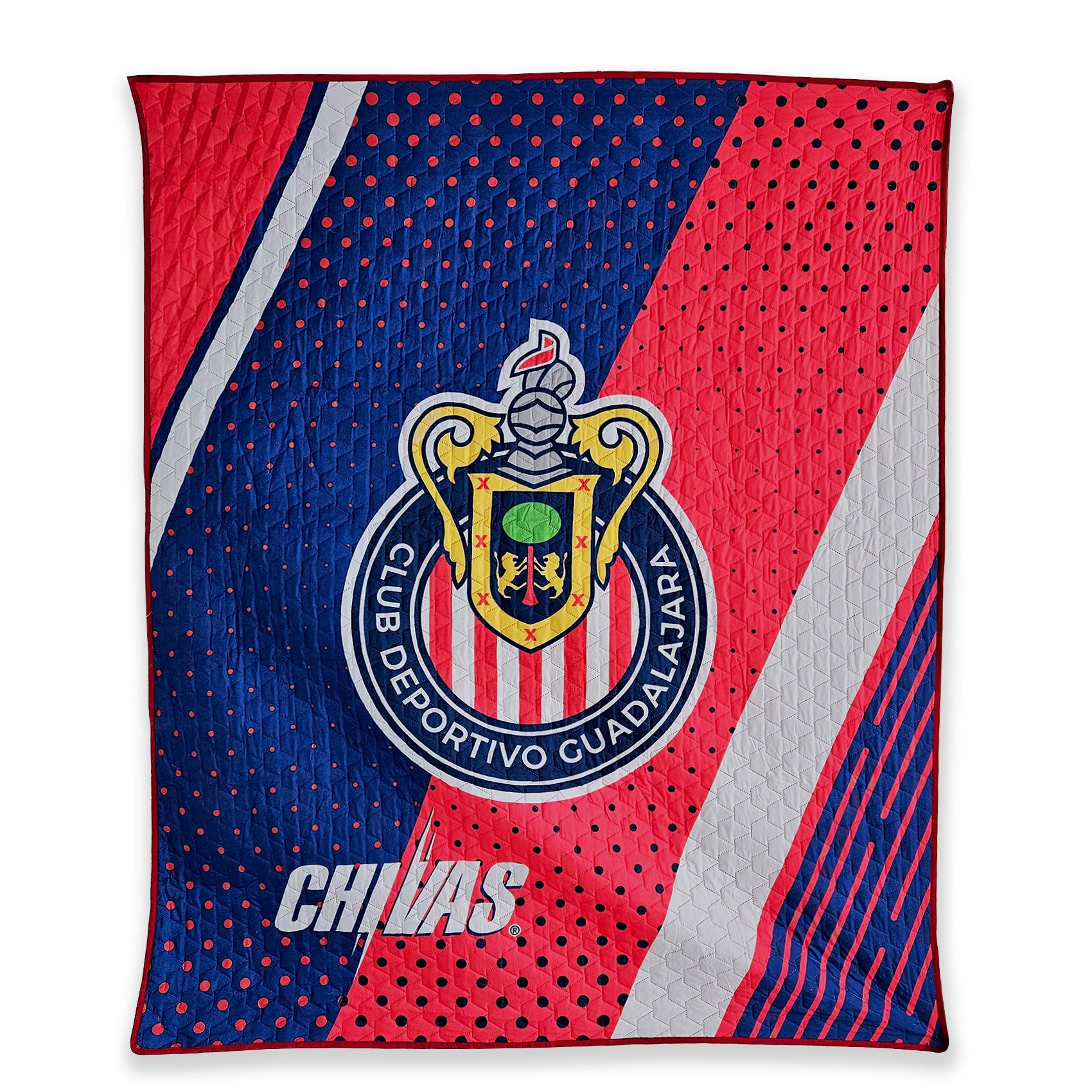 Colcha Capitonada Equipos De Futbol 1.80x2.20 Providencia® Chivas