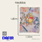 Cobertor Edredón Cunero Para Bebé 1.10mx1.40m Providencia® Pooh-Amigos