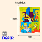 Cobertor Edredón Cunero Para Bebé 1.10mx1.40m Providencia® Los Simpsons