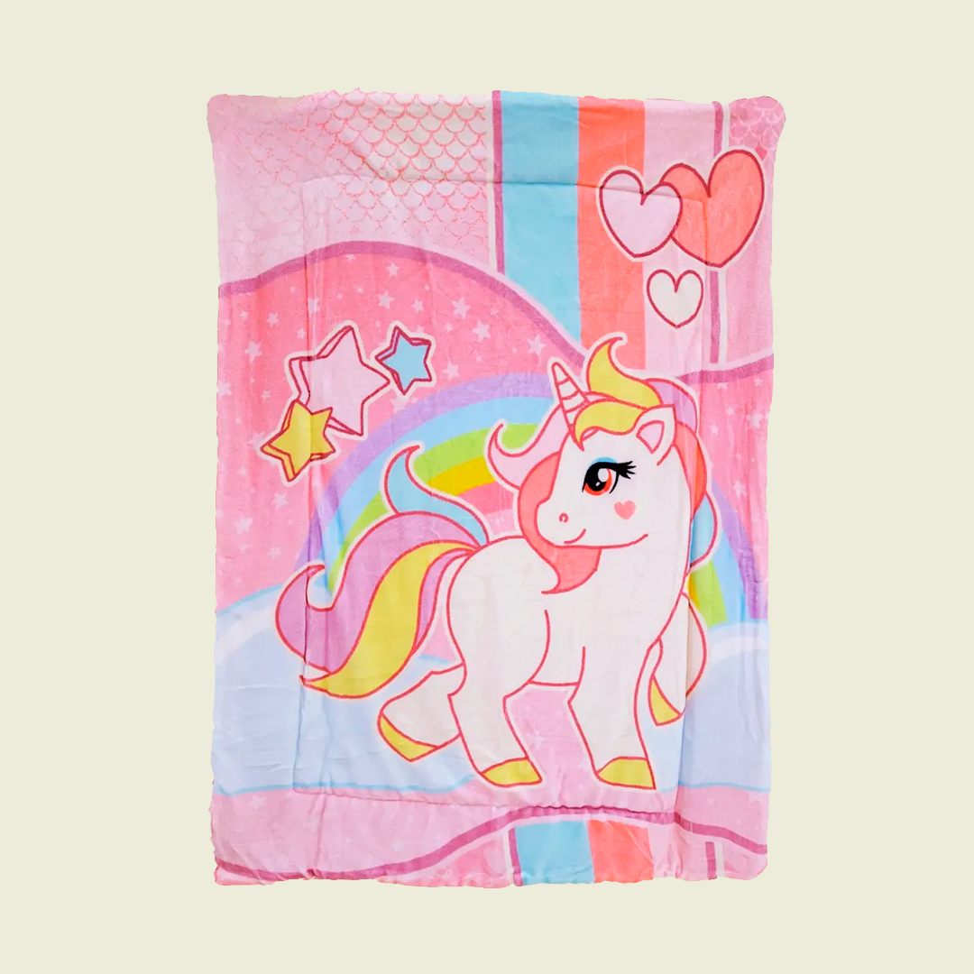 Cobertor Edredón Cunero Para Bebé 1.10mx1.40m Providencia® Pony Love