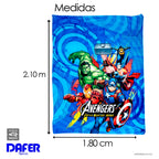 Cobertor Ligero Super Suave Matrimonial Diseños Providencia® Avengers