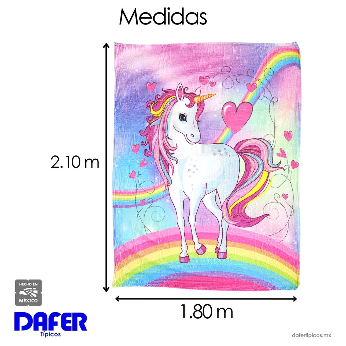 Cobertor Ligero Super Suave Matrimonial Diseños Providencia® Princesas Pony Love