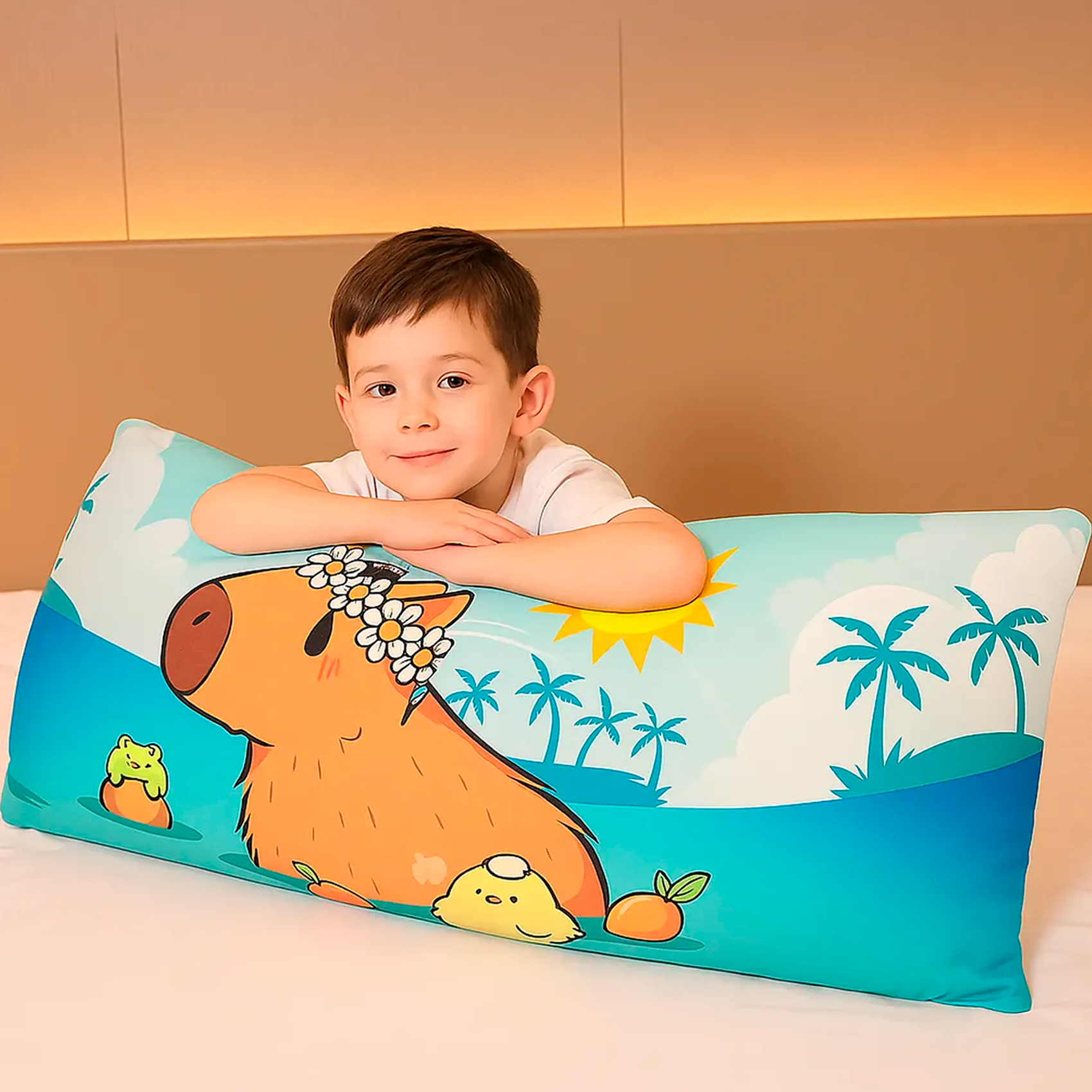 Almohada Súper Jumbo Ligera 120x50 Doble Vista Providencia® Capibara