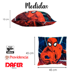 Cojín Reversible Infantil 45x45 Ultra Suave Providencia® Spider Man