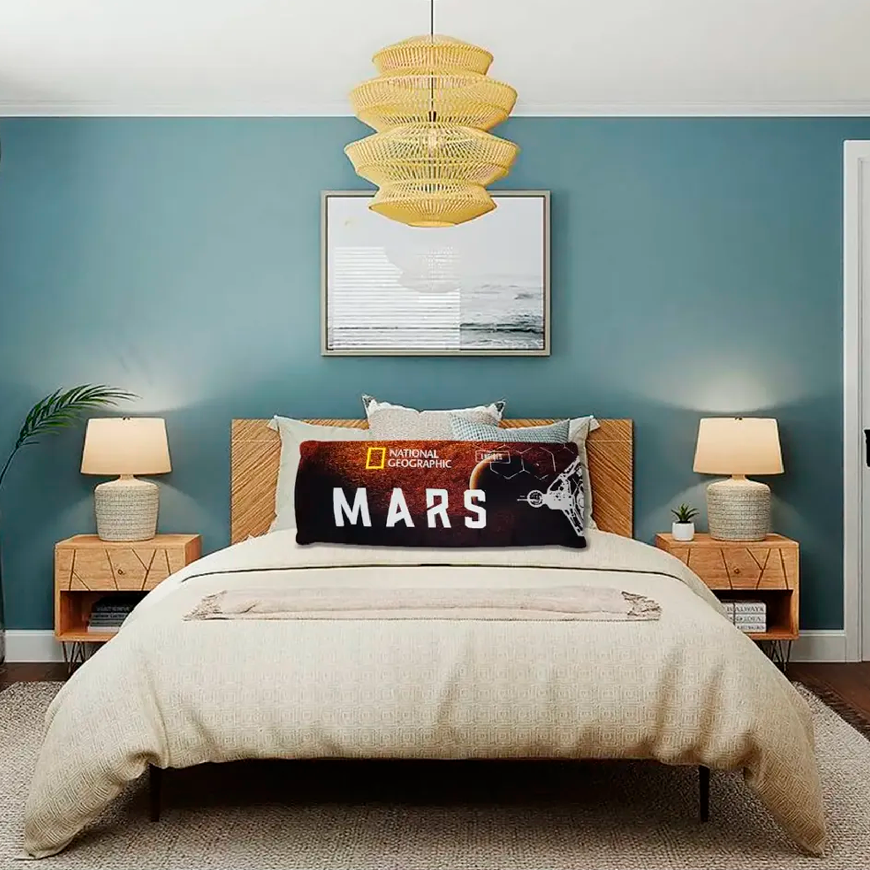 Almohada Súper Jumbo Ligera 120x50 Doble Vista Providencia® National Geographic Mars