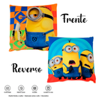 Cojín Reversible Infantil 45x45 Ultra Suave Providencia® Minión Banana
