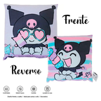 Cojín Reversible Infantil 45x45 Ultra Suave Providencia® Kuromi Dulce