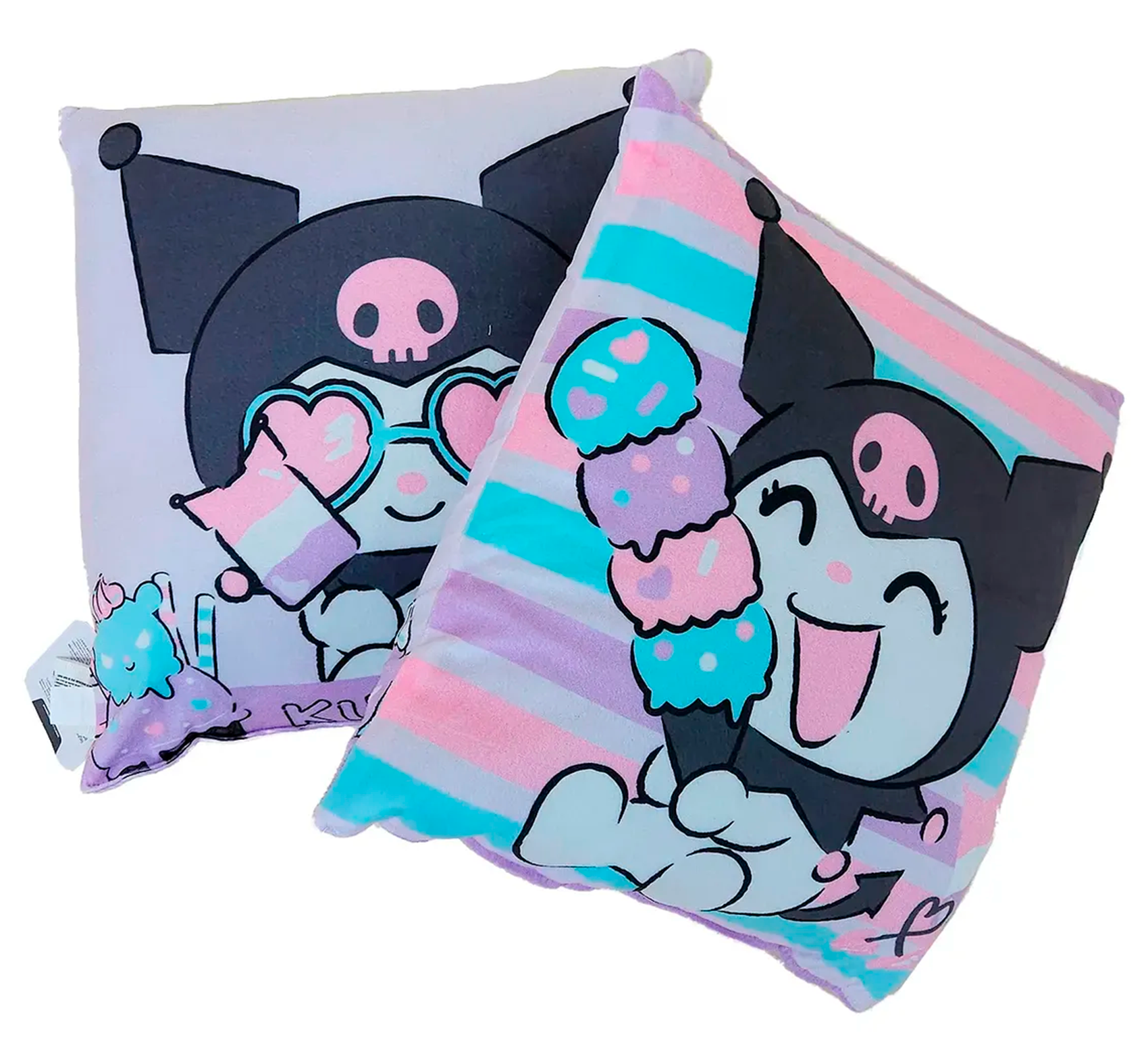 Cojín Reversible Infantil 45x45 Ultra Suave Providencia® Kuromi Dulce