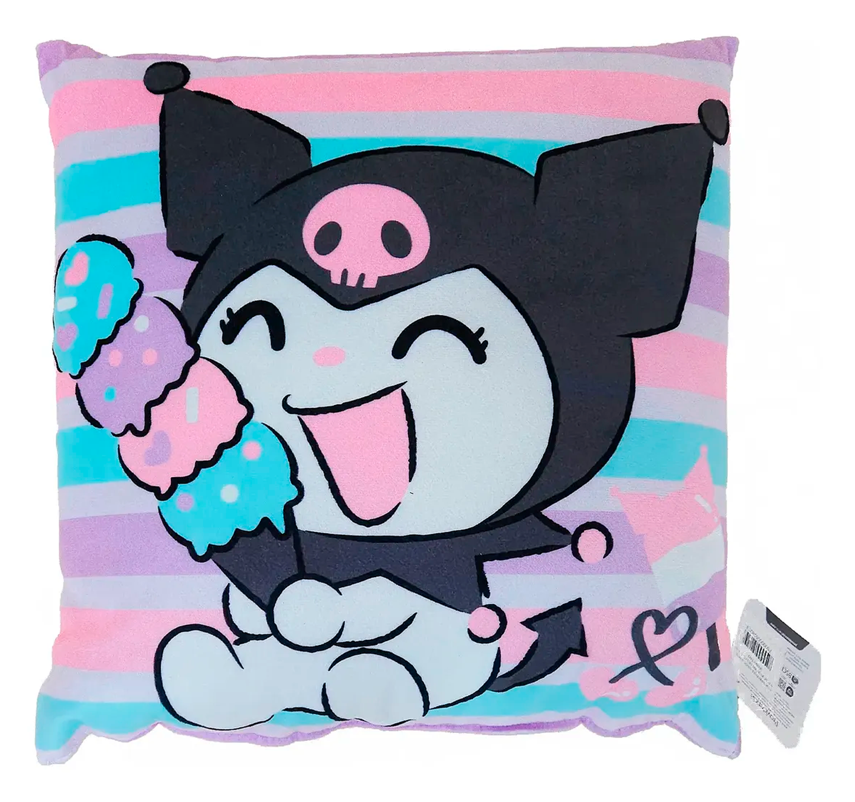 Cojín Reversible Infantil 45x45 Ultra Suave Providencia® Kuromi Dulce