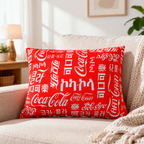 Almohada Ultra Suave Varios Diseños Decoración Modfull Prin® Coca Cola Idiomas