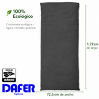 Colchoneta Con Relleno Espuma Gruesa Con Forro Mod. Inv Gris Oscuro