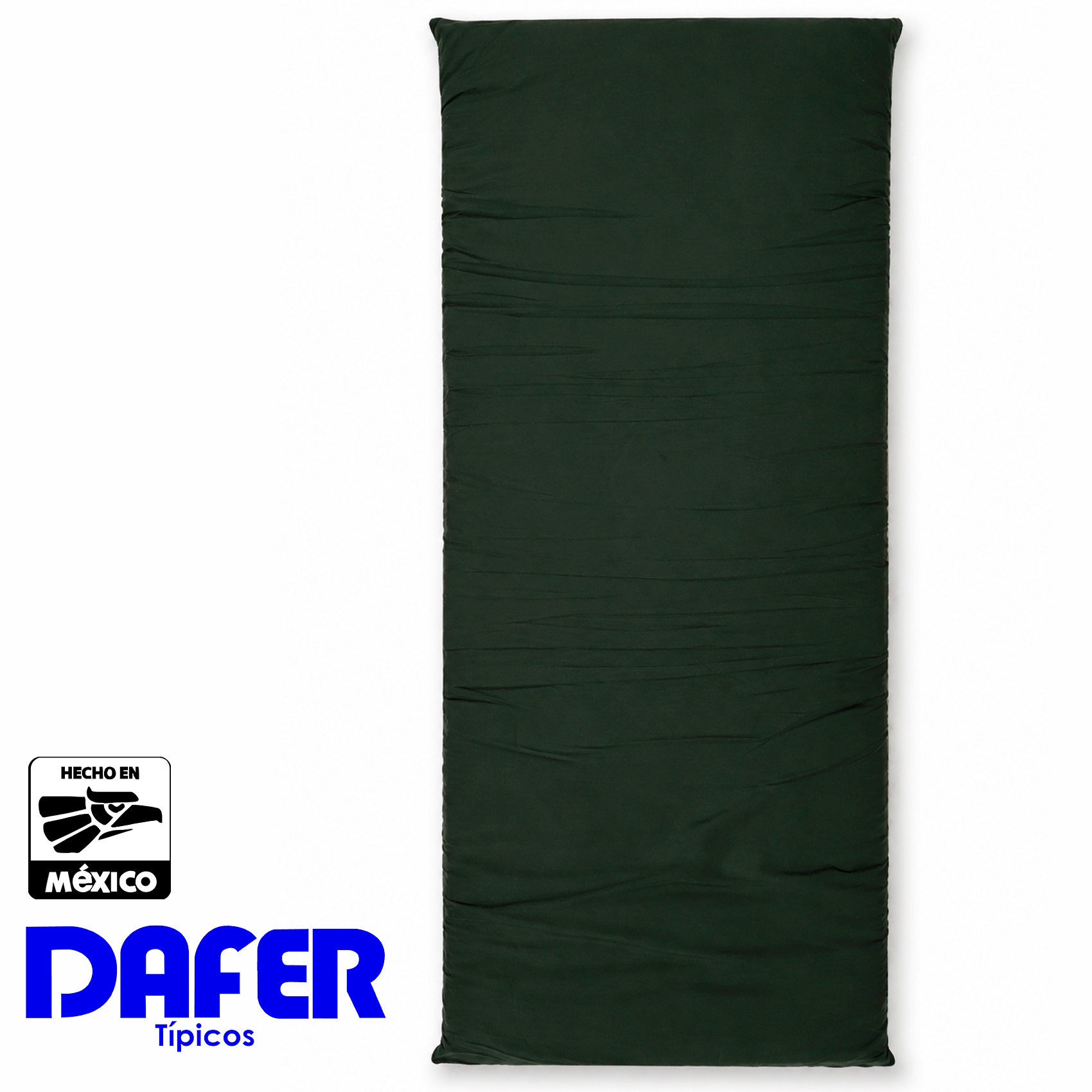 Colchoneta Con Relleno Espuma Gruesa Con Forro Mod. Inv Verde Oscuro